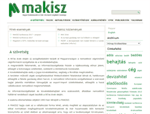 Tablet Screenshot of makisz.hu